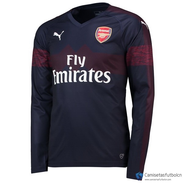 Camiseta Arsenal Segunda equipo ML 2018-19 Azul Marino